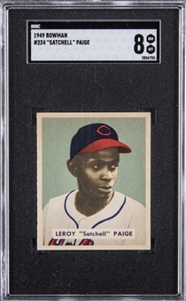 1949 Bowman #224 Leroy "Satchell" Paige Rookie Card – SGC NM-MT 8